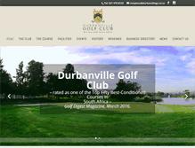 Tablet Screenshot of durbanvillegolfclub.com